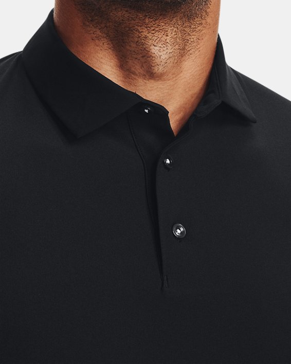 Men's UA Ace Luxe Polo in Black image number 3